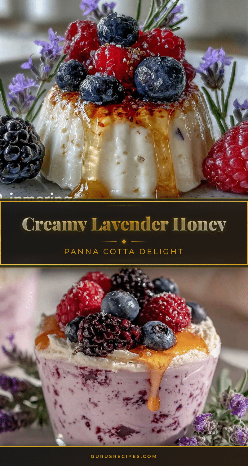 creamy lavender honey panna cotta recipe