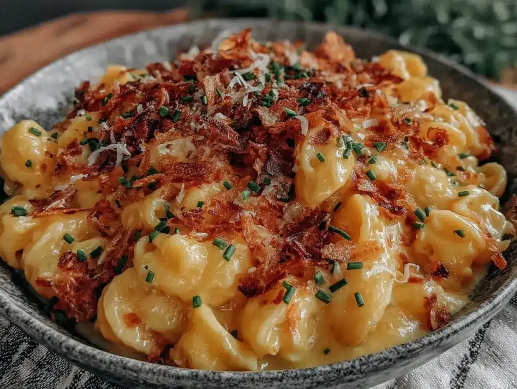 creamy smoked gouda mac and cheese - featured image