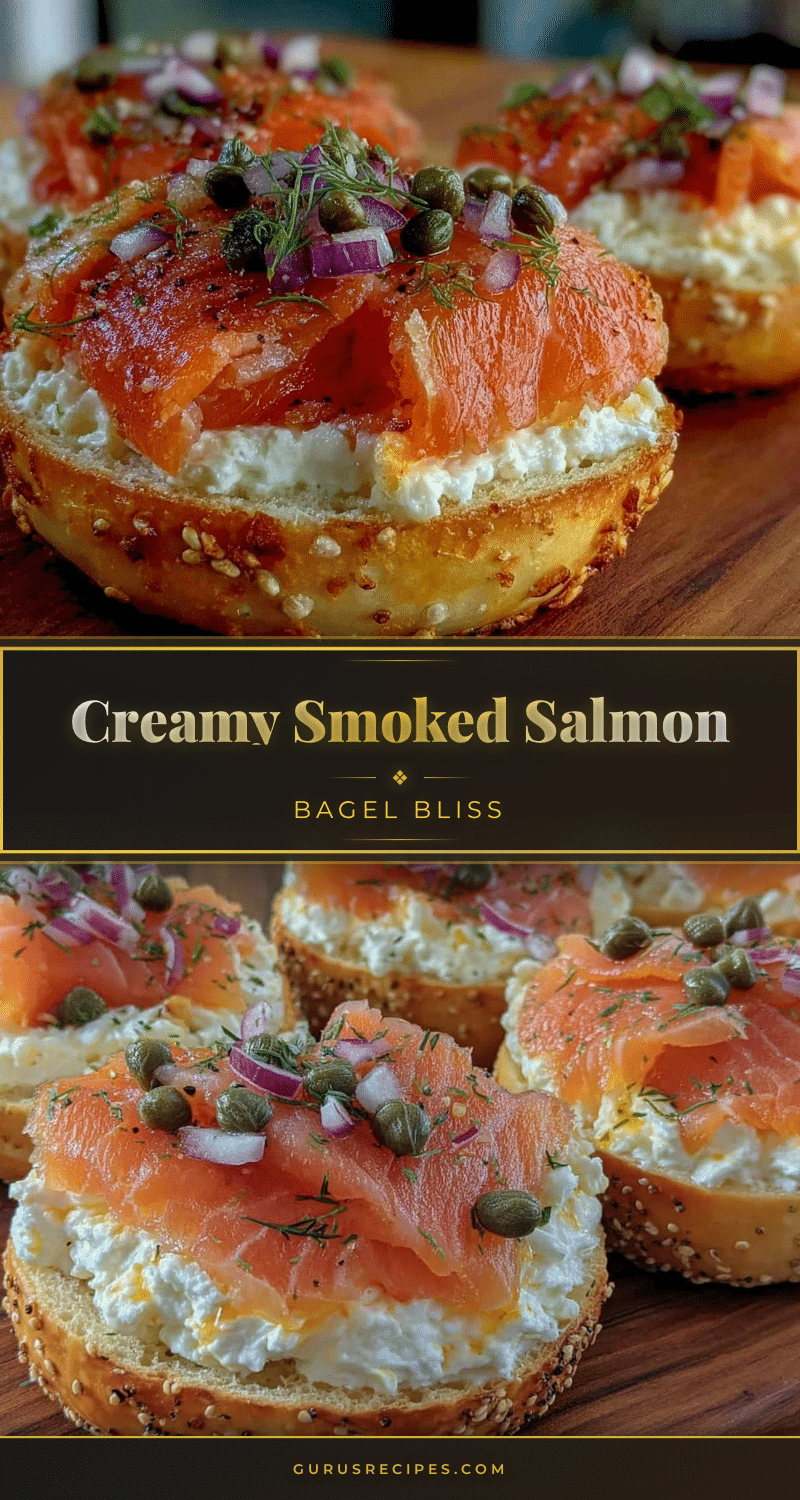 creamy smoked salmon breakfast bagel recipe