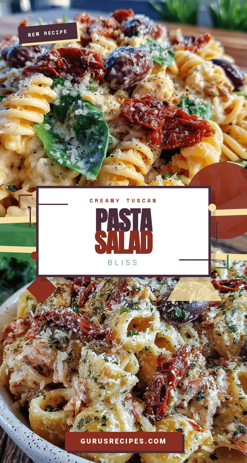 creamy tuscan pasta salad recipe