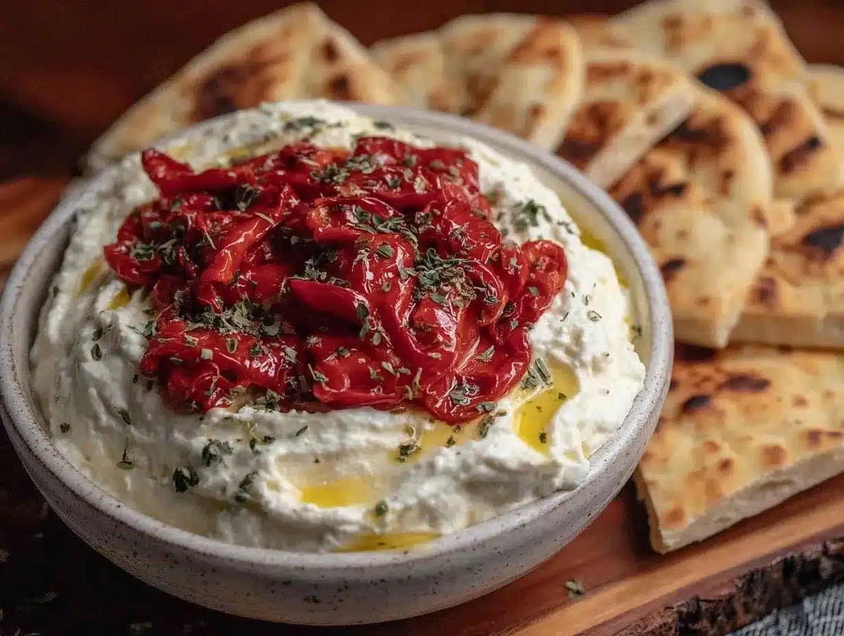 creamy whipped feta dip preparation steps