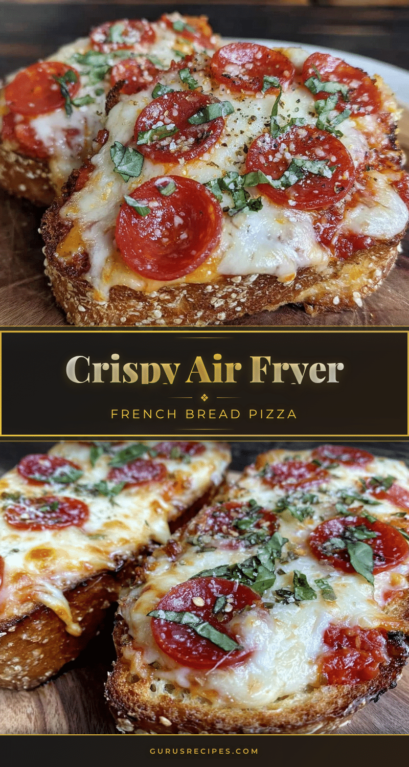 crispy air fryer French bread pizza recipe