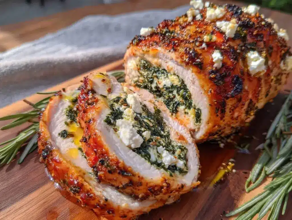 crispy air fryer stuffed chicken breast - featured image