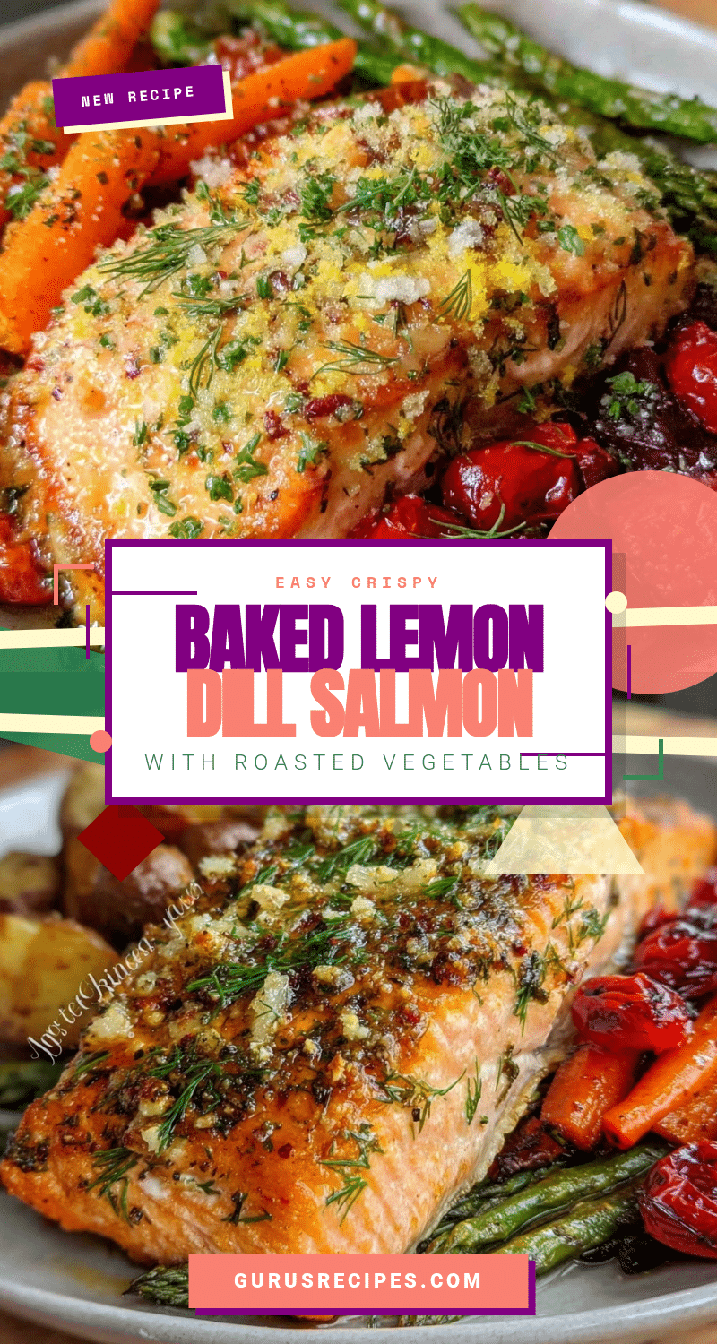 crispy baked lemon dill salmon recipe