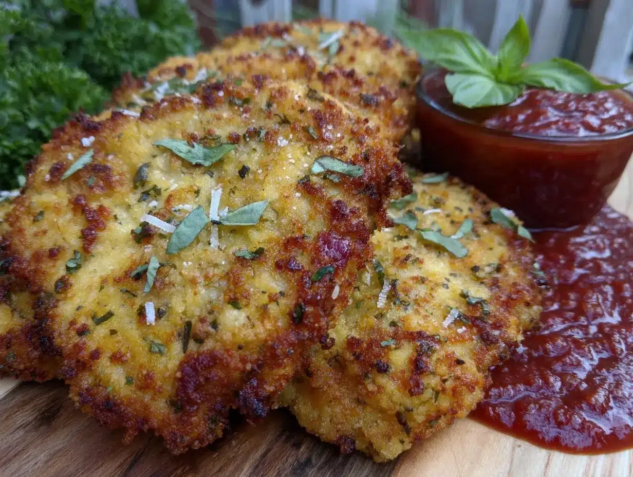 crispy baked parmesan chicken cutlets preparation steps