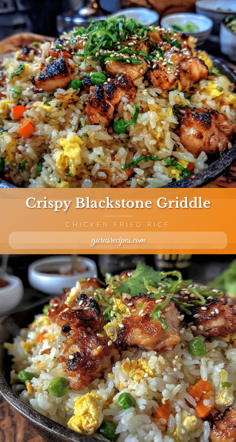 crispy blackstone griddle chicken fried rice recipe