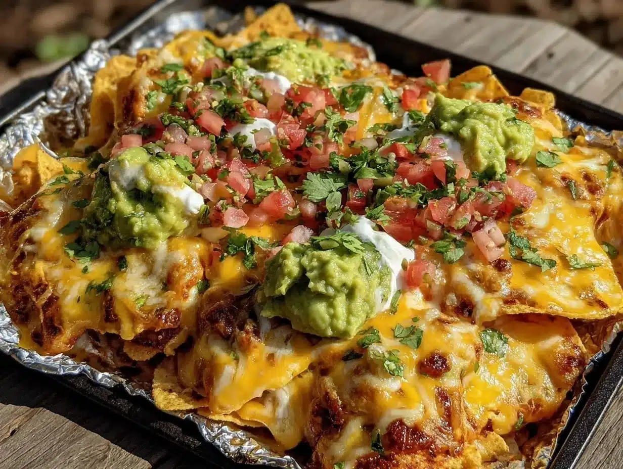 crispy campfire foil packet nachos preparation steps