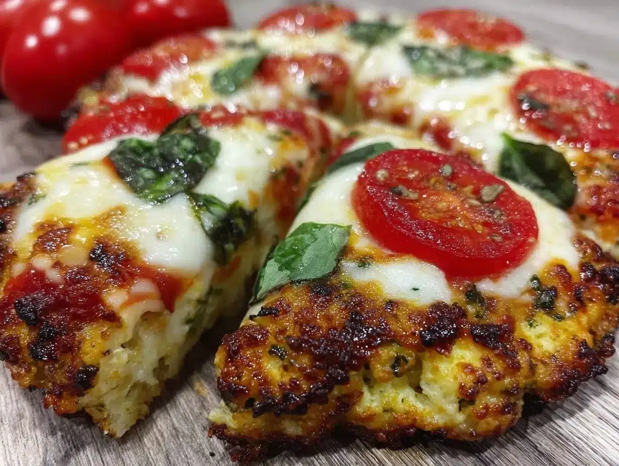 crispy cauliflower crust margherita pizza preparation steps