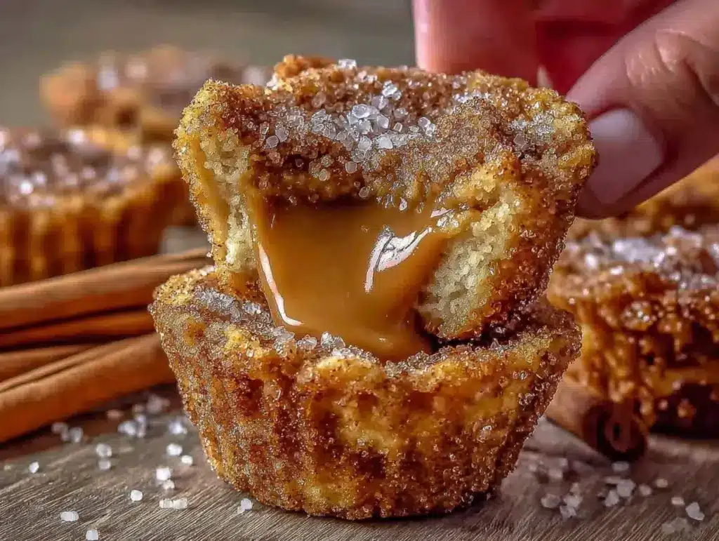 crispy churro cookie cups - featured image
