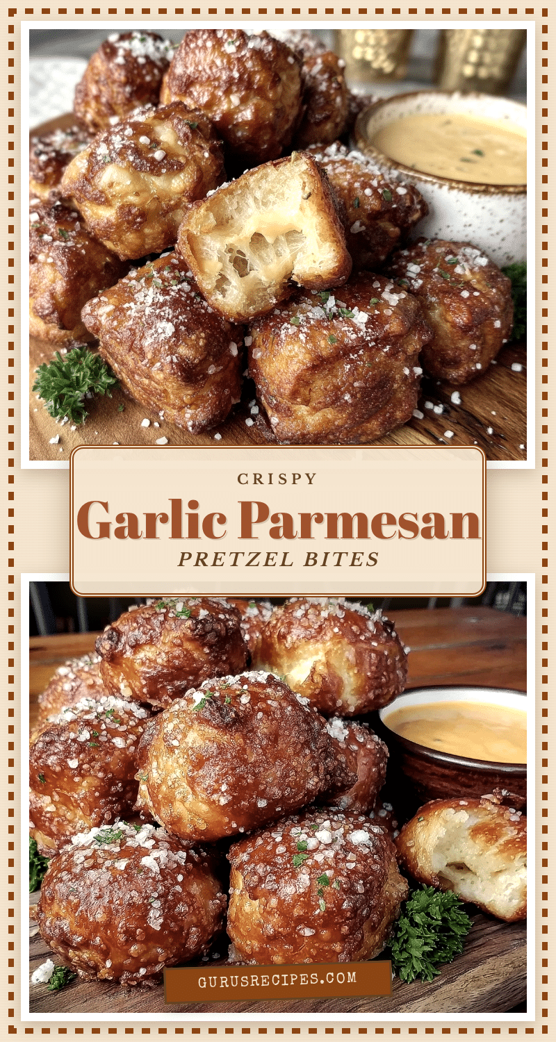 crispy garlic parmesan pretzel bites recipe