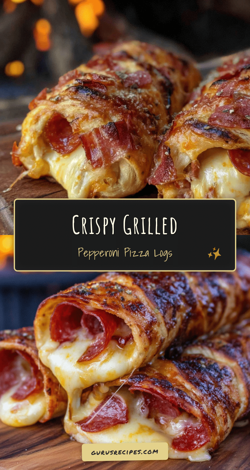 crispy grilled campfire pizza logs recipe