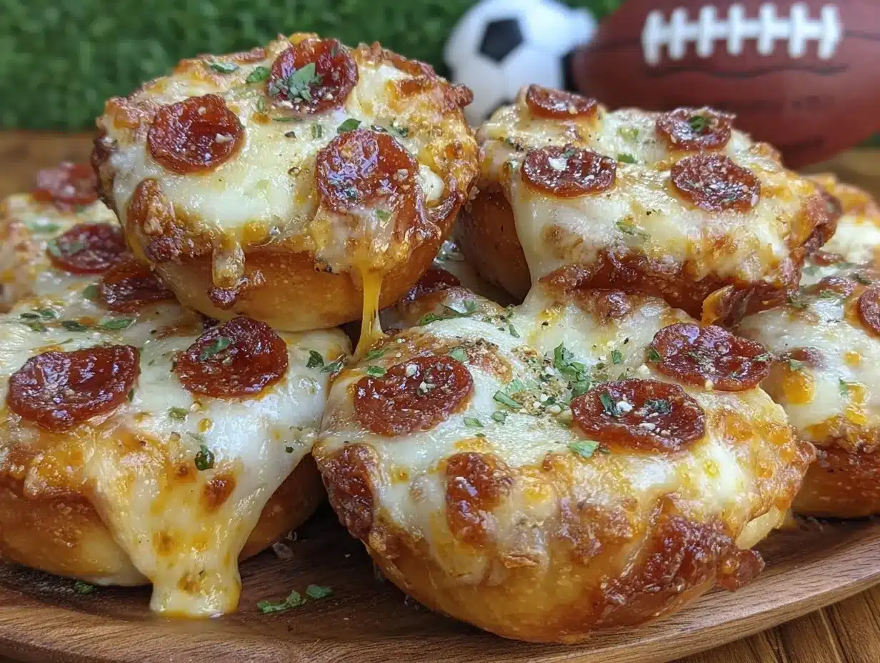 crispy mini pizza bagel bites preparation steps