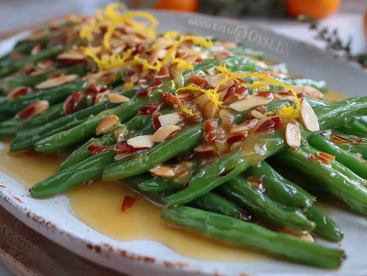 crispy roasted green beans almondine preparation steps
