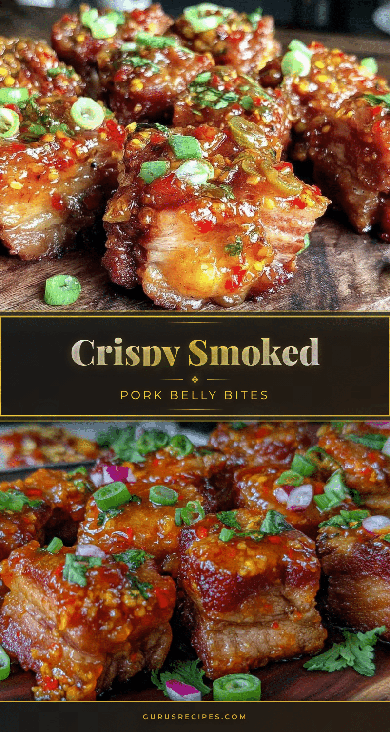 crispy smoked pork belly bites recipe