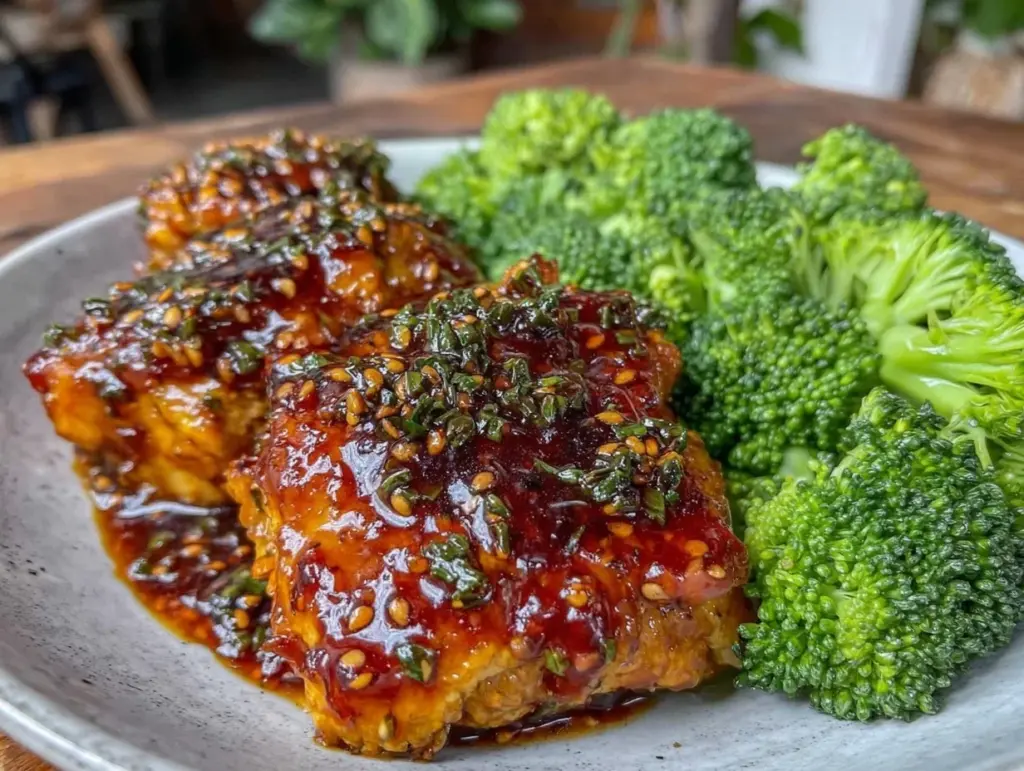 crockpot honey sesame chicken - featured image