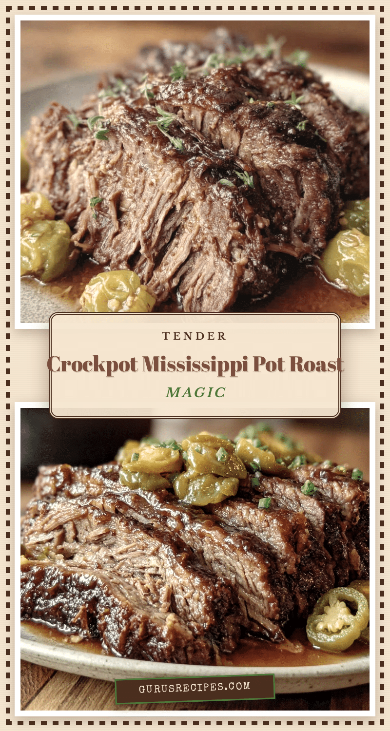 crockpot mississippi pot roast recipe