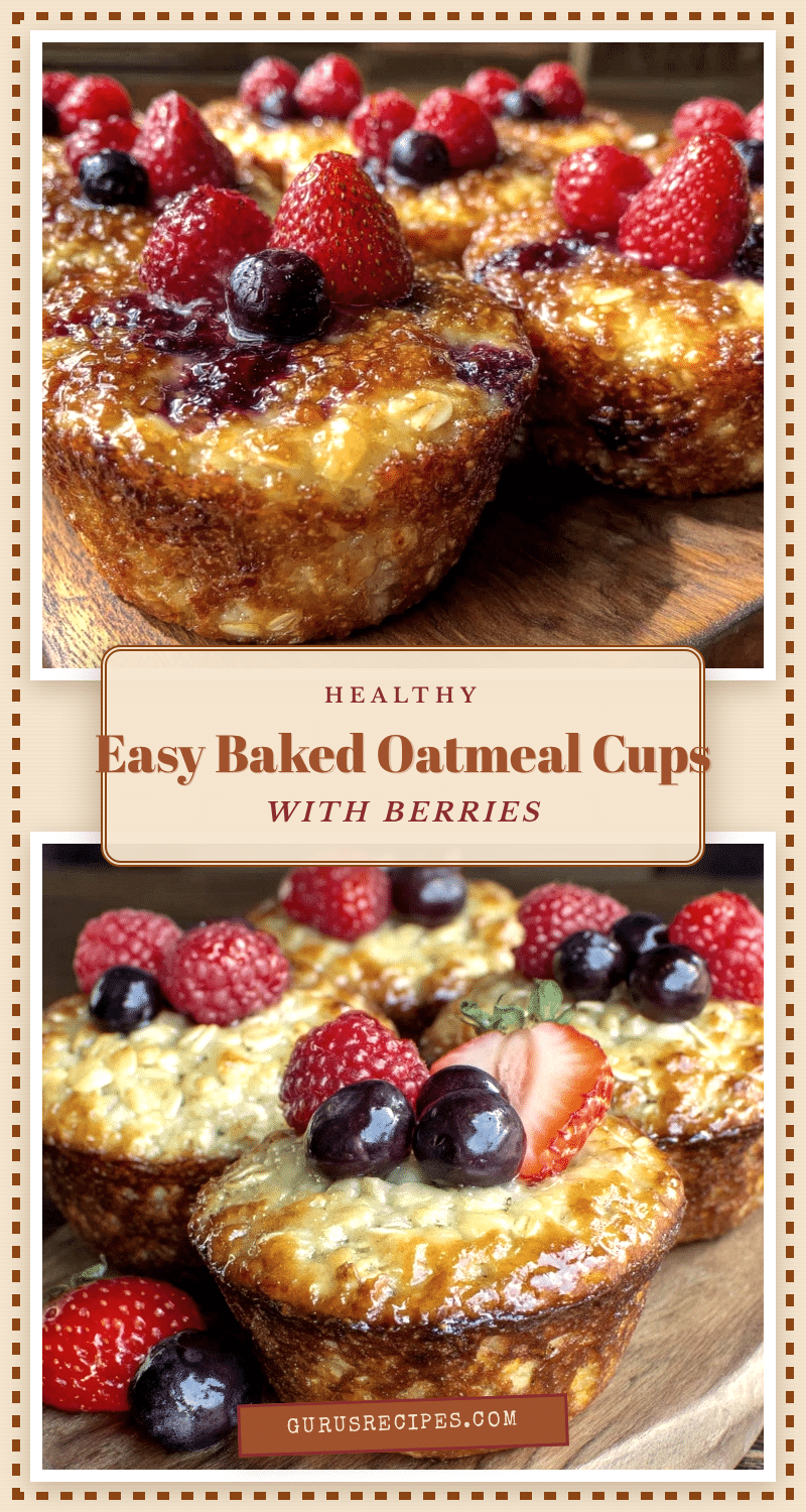 easy baked oatmeal cups recipe