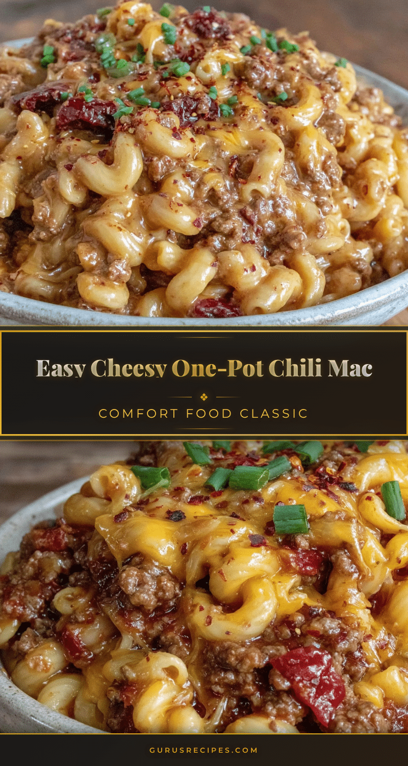 easy cheesy one-pot chili mac recipe