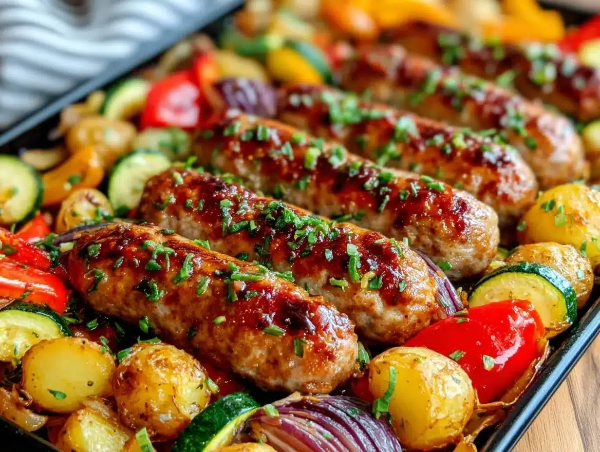 easy crispy sheet pan italian sausage preparation steps