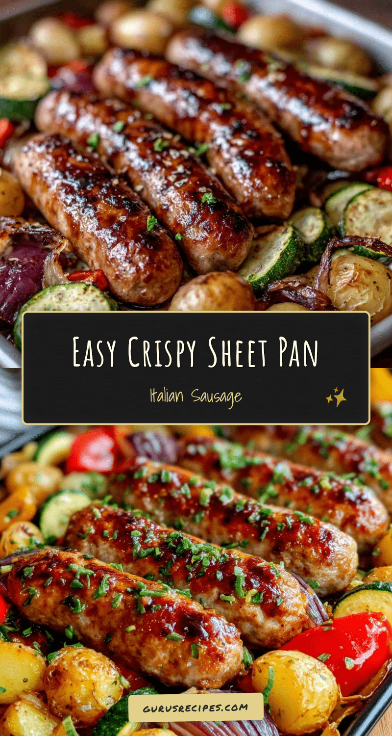 easy crispy sheet pan italian sausage recipe