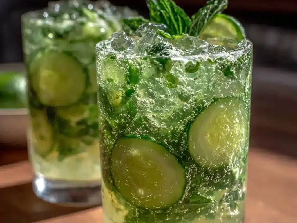 fresh cucumber mint agua fresca - featured image