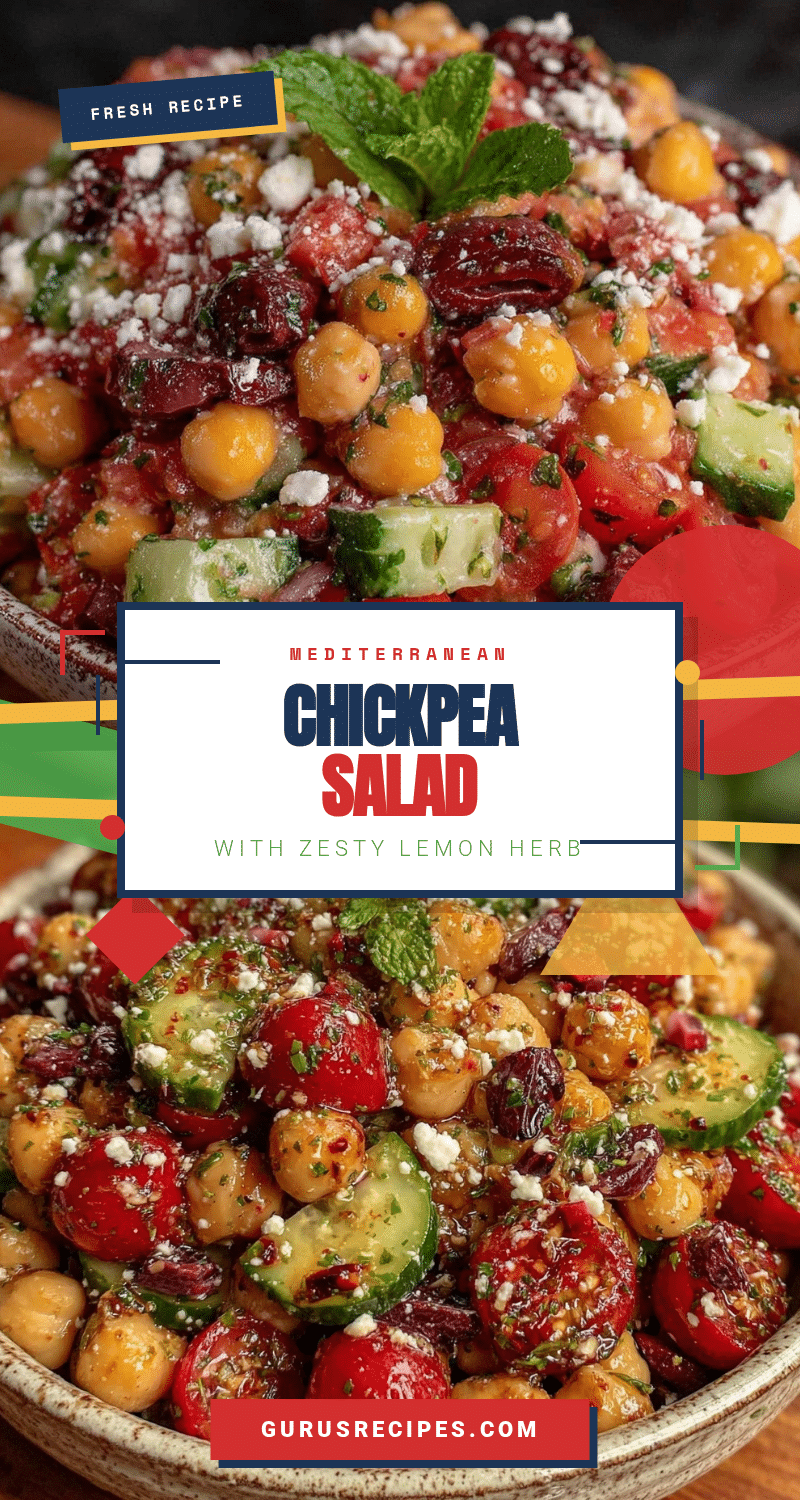 fresh mediterranean chickpea salad recipe