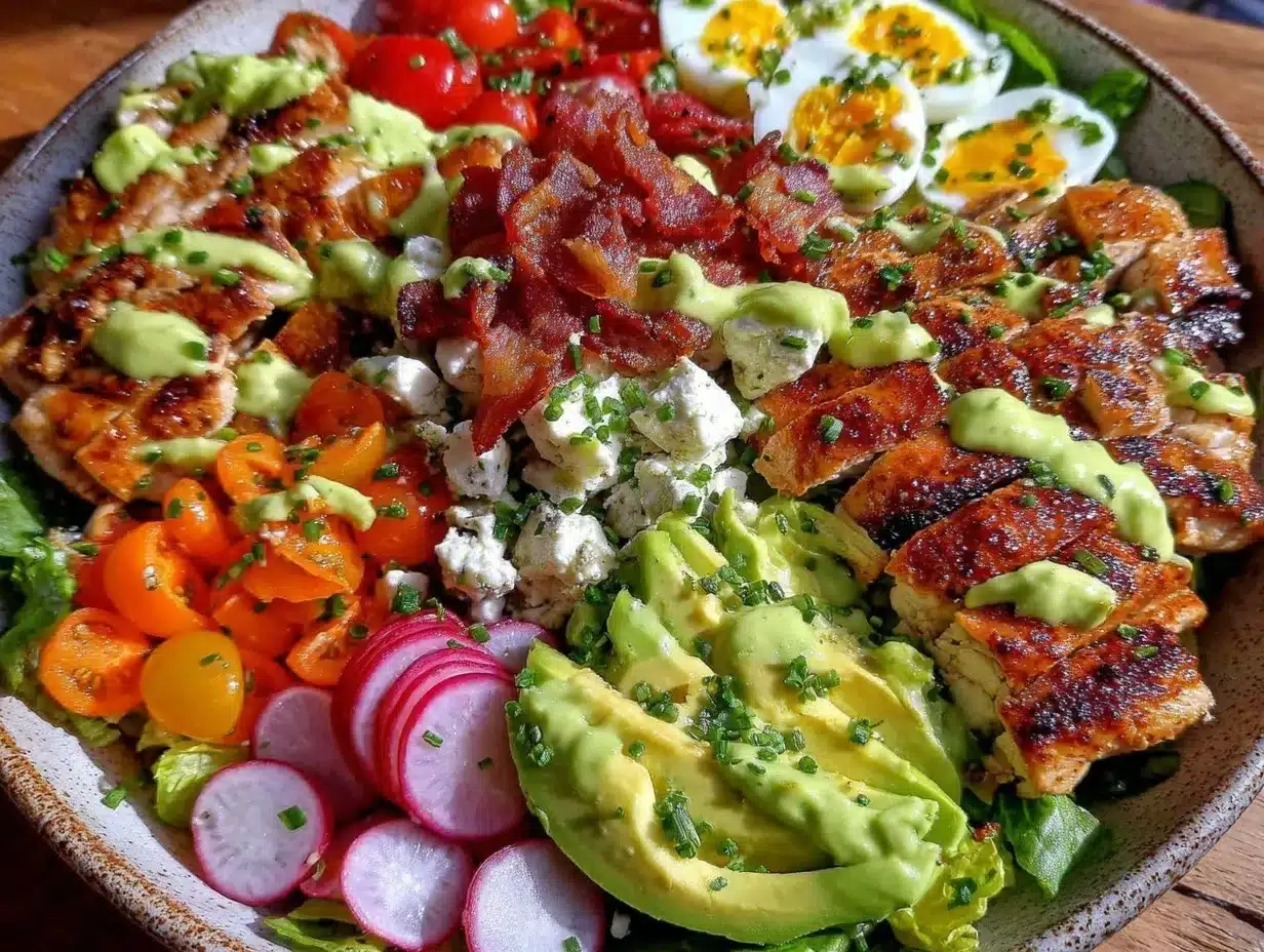 Fresh Spring Cobb Salad preparation steps