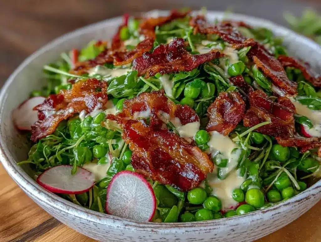 fresh spring pea salad - featured image