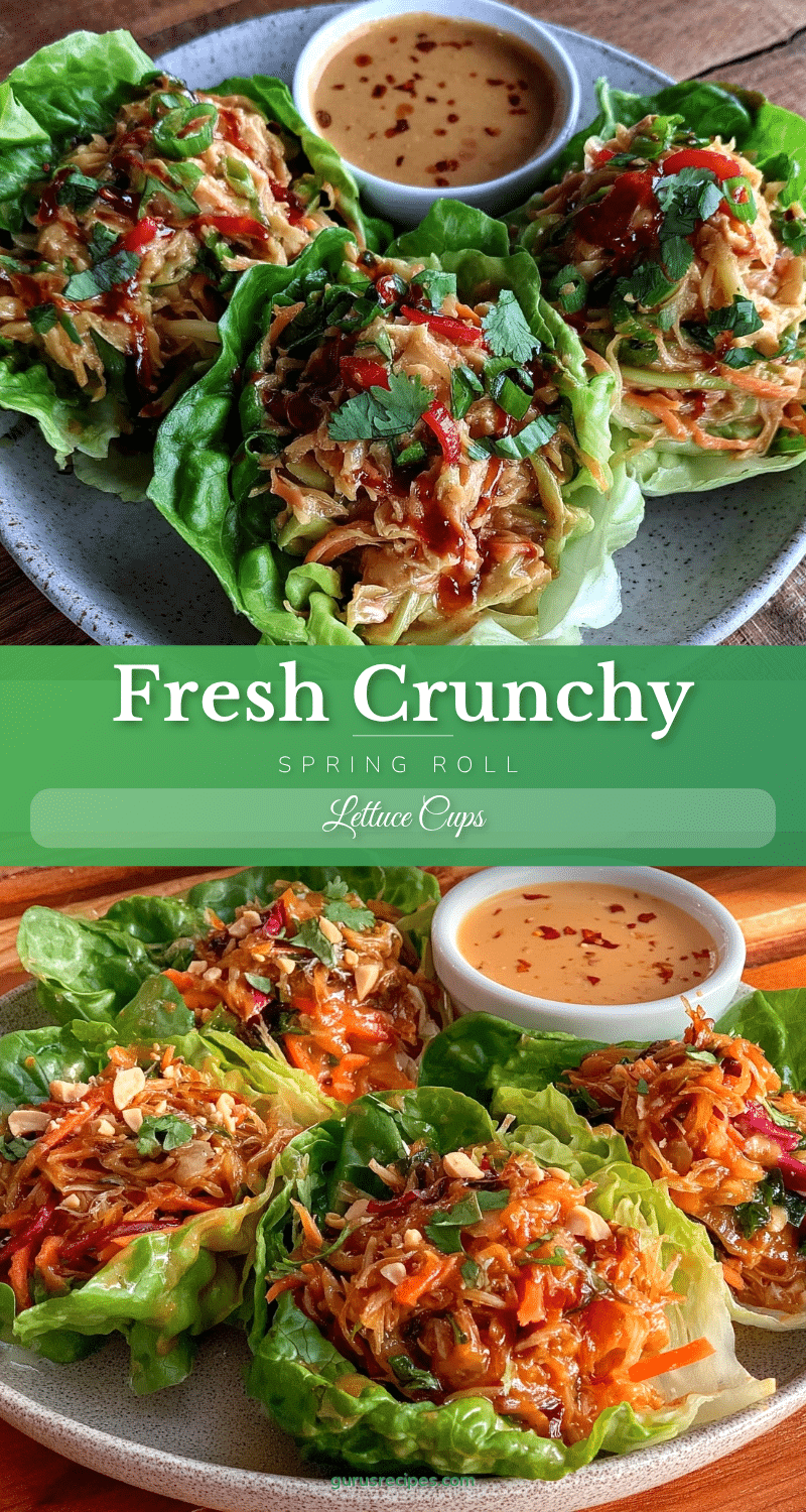 fresh spring roll lettuce cups recipe