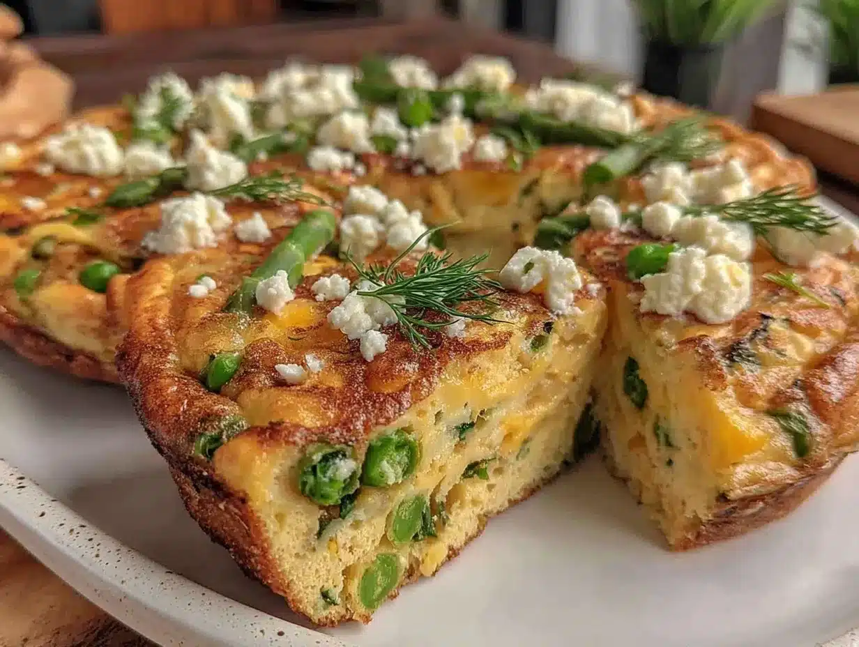 fresh spring veggie frittata preparation steps
