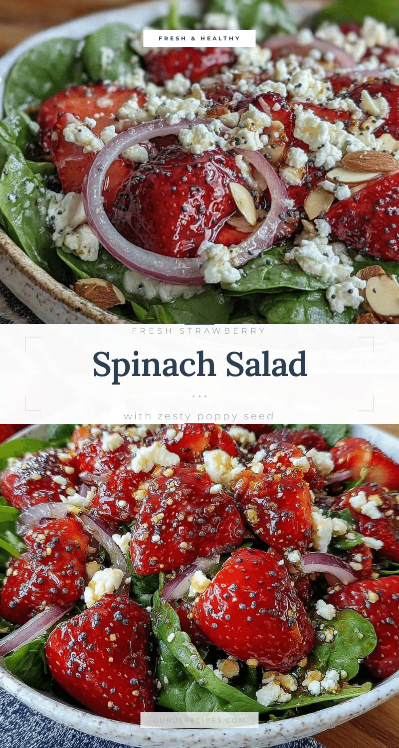 fresh strawberry spinach salad recipe