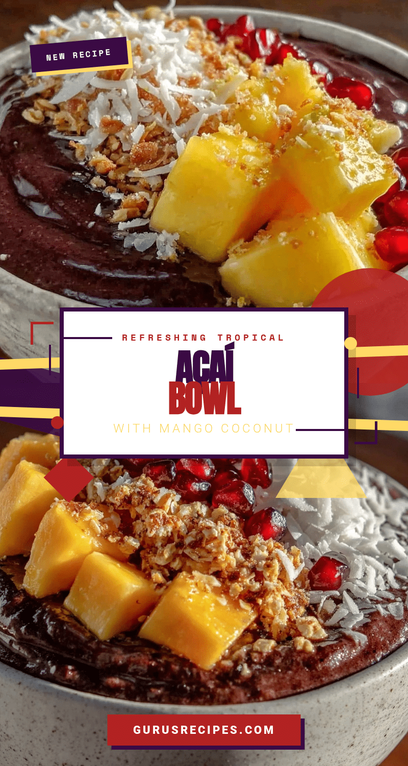 fresh tropical açaí bowl recipe