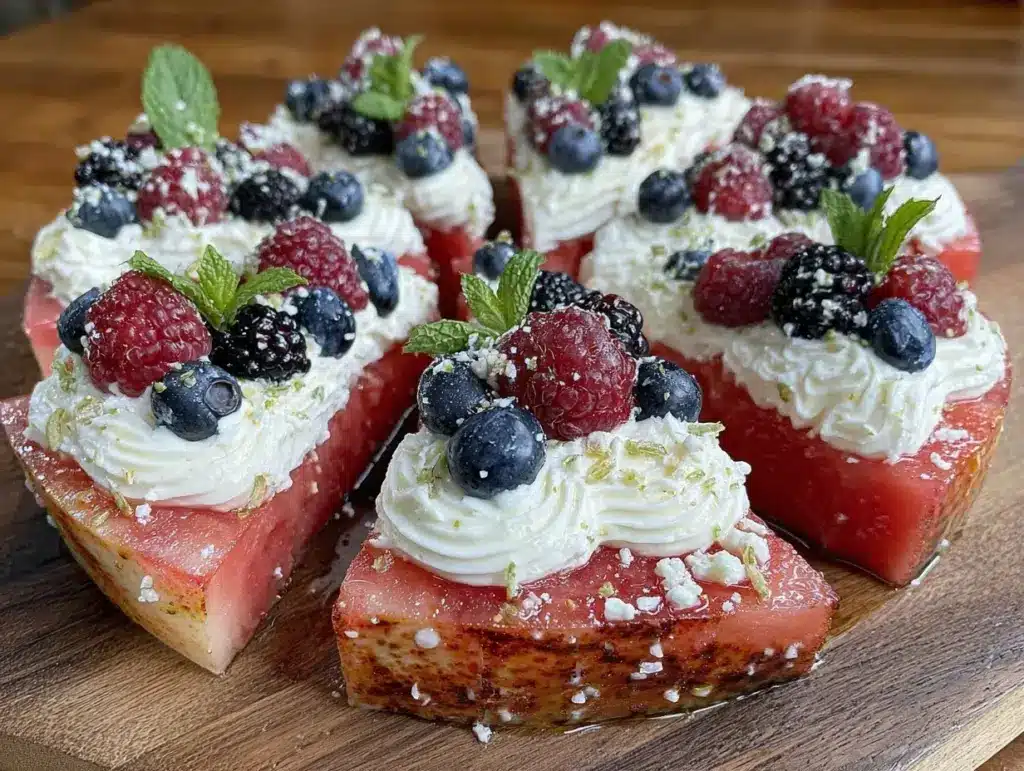 fresh watermelon pizza - featured image