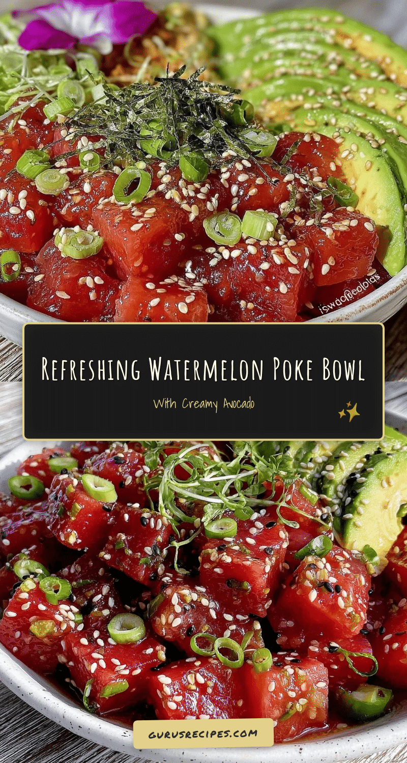 fresh watermelon poke bowl recipe