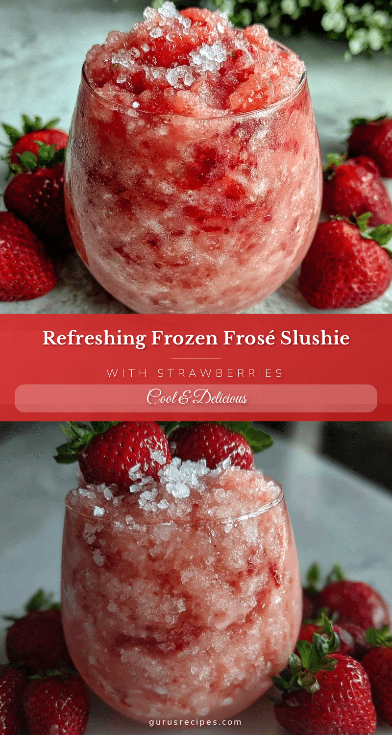 frozen frosé slushie recipe