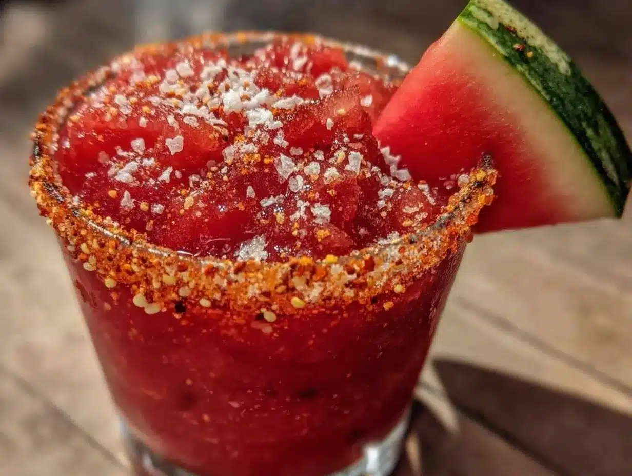 frozen watermelon margarita preparation steps