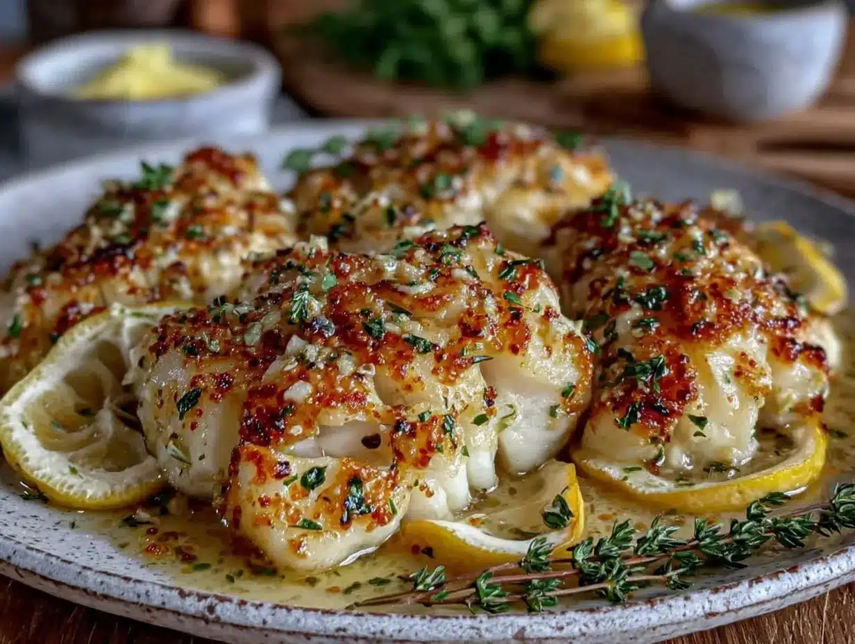 garlic butter baked cod preparation steps