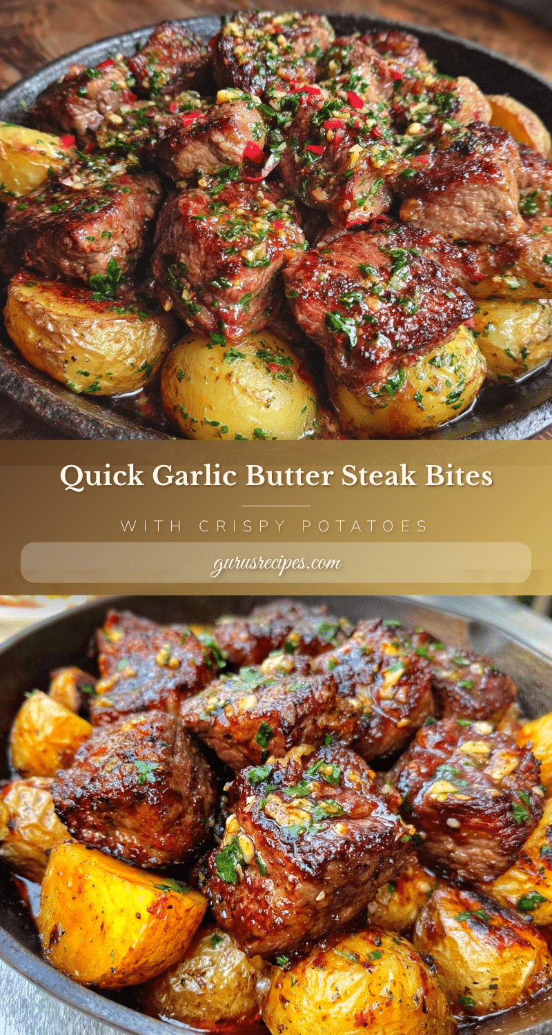 garlic butter steak bites recipe