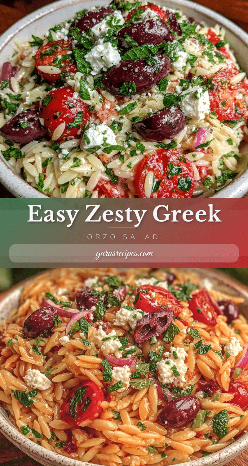 Greek Orzo Pasta Salad recipe