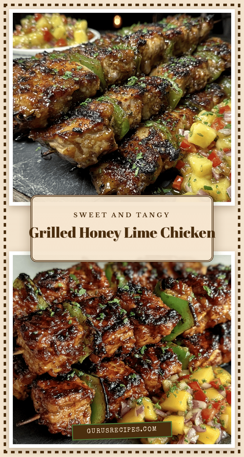grilled honey lime chicken skewers recipe