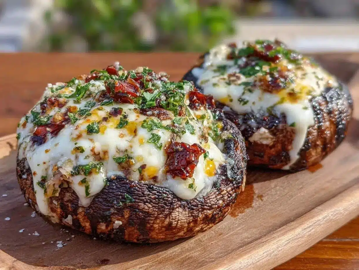 grilled stuffed portobello mushrooms preparation steps
