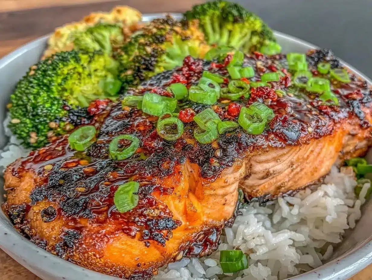 grilled teriyaki salmon bowls preparation steps