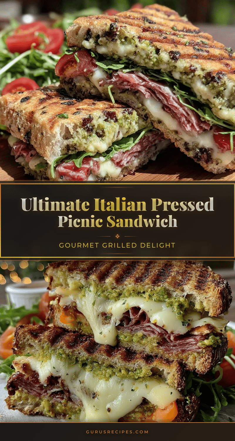 italian pressed picnic sandwich recipe