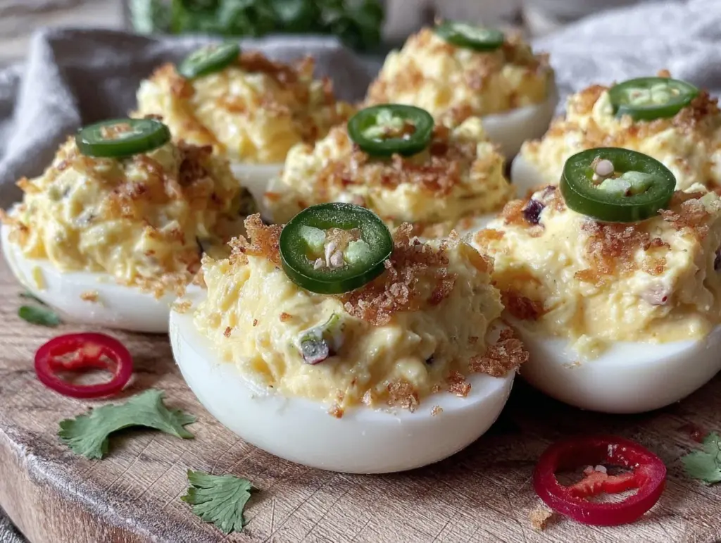 jalapeño popper deviled eggs - featured image