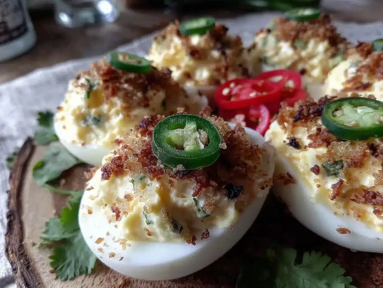 jalapeño popper deviled eggs preparation steps