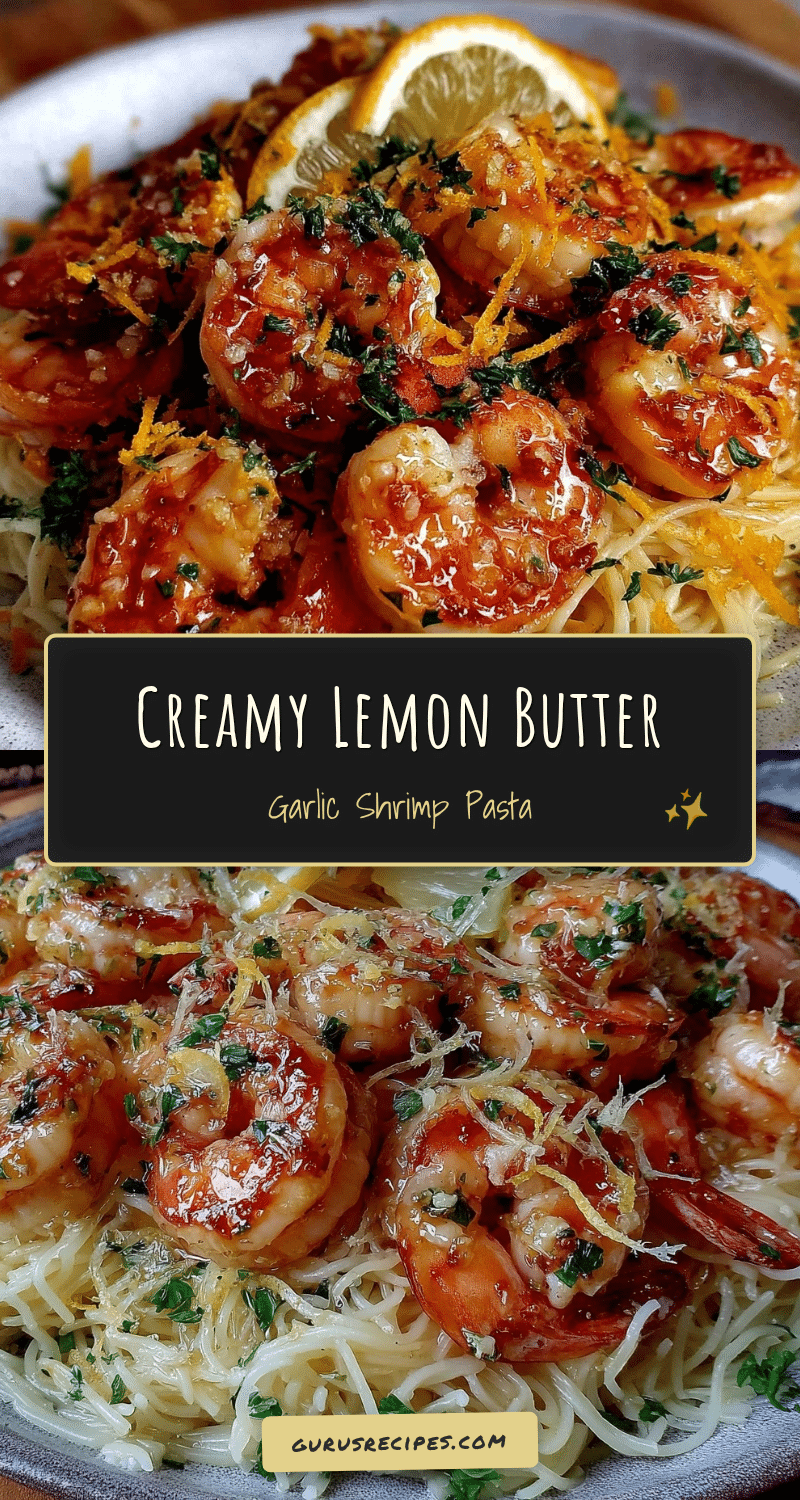 lemon butter garlic shrimp angel hair pasta recipe