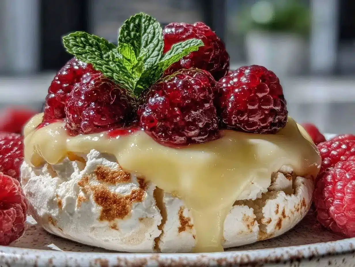 lemon curd pavlova preparation steps