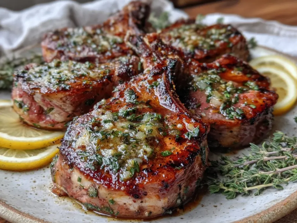 lemon oregano grilled lamb chops - featured image