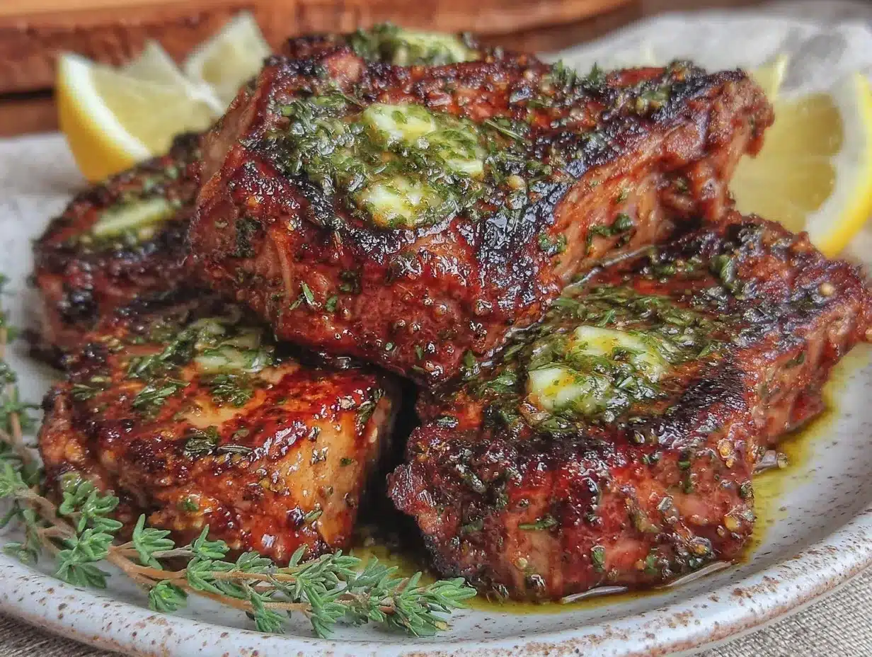 lemon oregano grilled lamb chops preparation steps