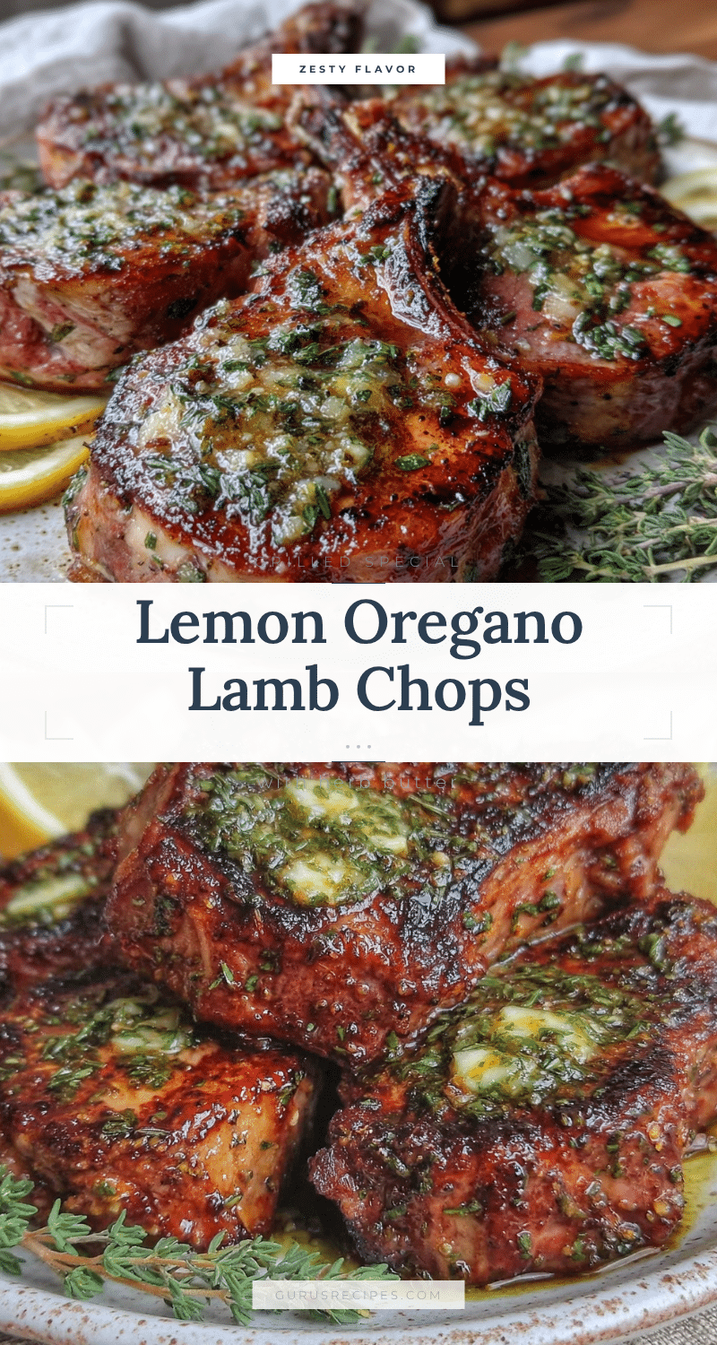 lemon oregano grilled lamb chops recipe